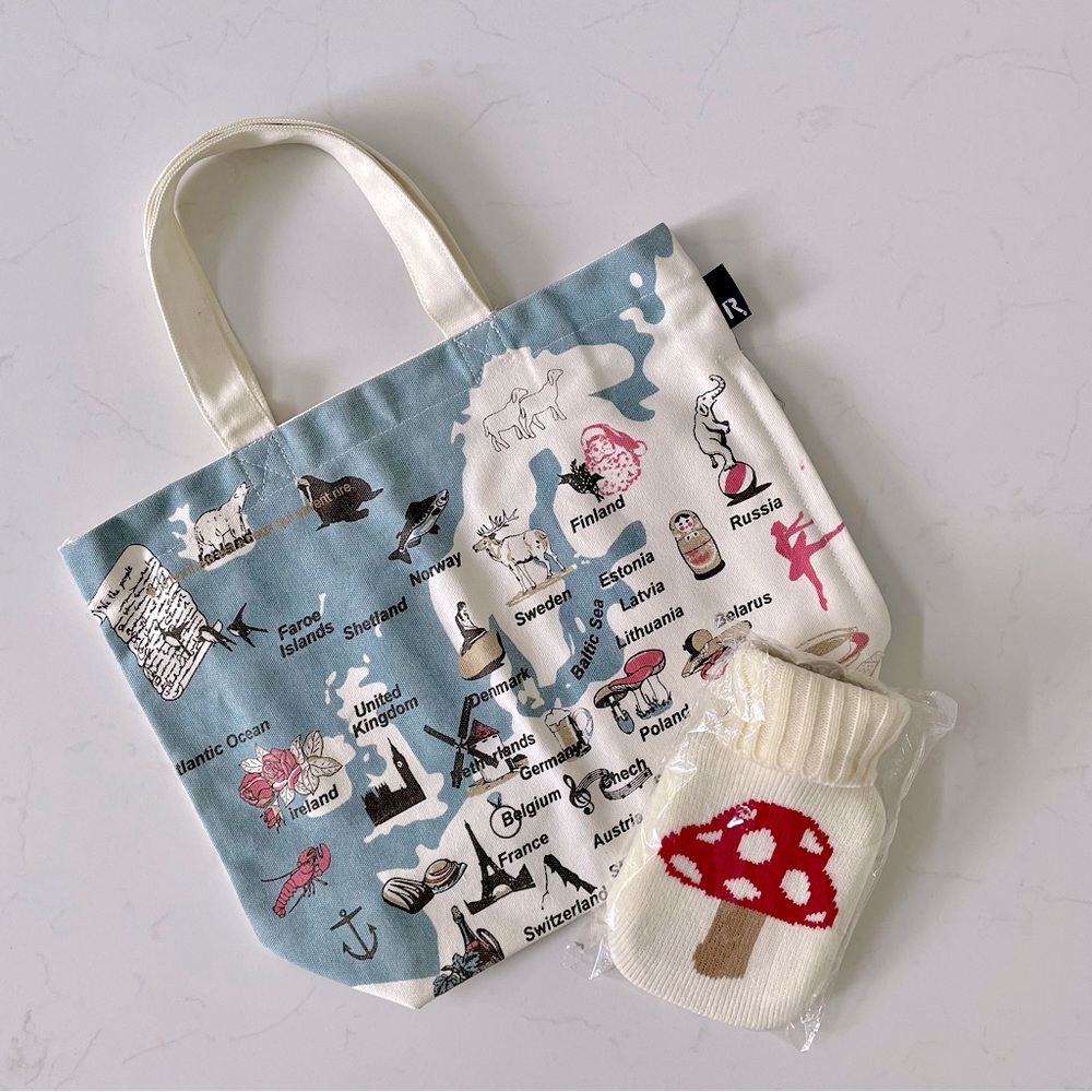 ROOTOTE🇯🇵 Tote Bag + Hot Water Bottle Bundle